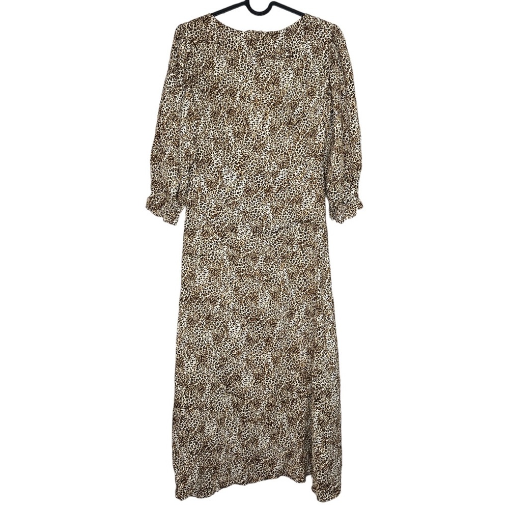 Faithfull The Brand Leopard Print Midi Dress
